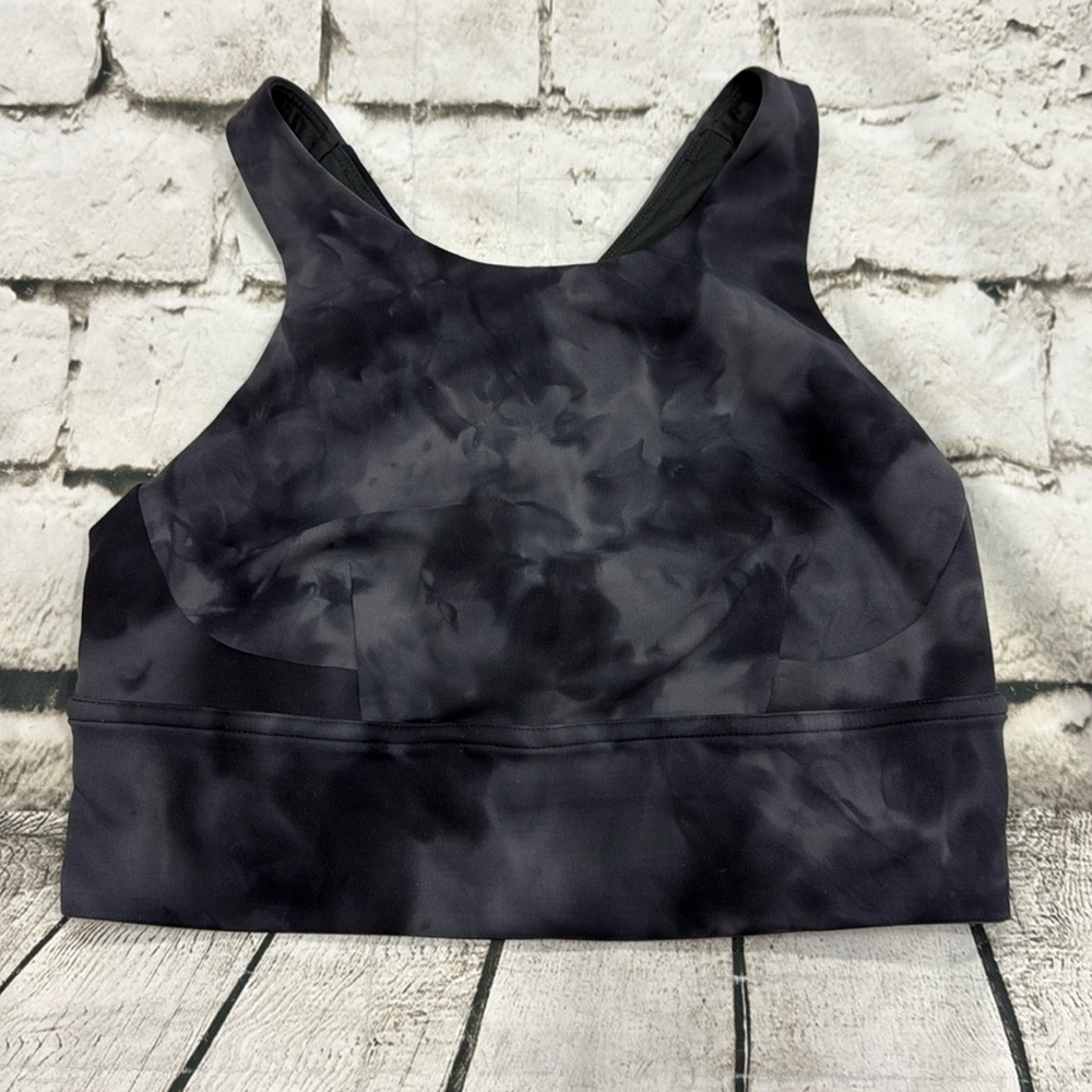 Lululemon Wunder Train Long-Line Bra
Diamond Dye Pitch Grey Graphite Grey Sz 6 - Picture 4 of 9